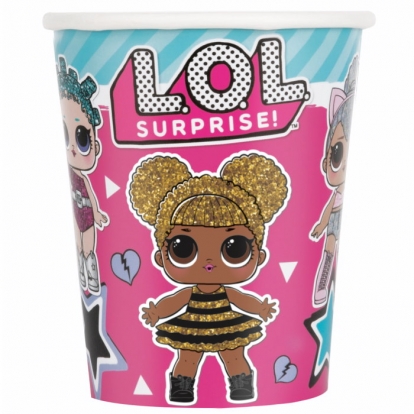 Glāzītes "LOL surprise" (8 gab./266 ml)