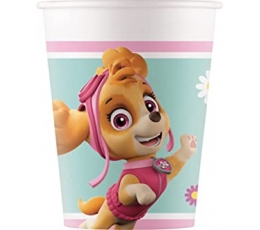 Glāzītes "Paw Patrol", rozā (8 gab./200 ml)