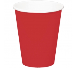 Glāzītes, sarkanas (8 gab./350 ml)