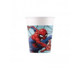 Glāzītes "Spider-Man", kompostējamas (8 gab/200 ml)