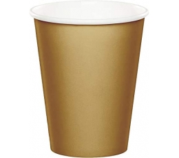 Glāzītes, zelta (8 gab./266 ml)