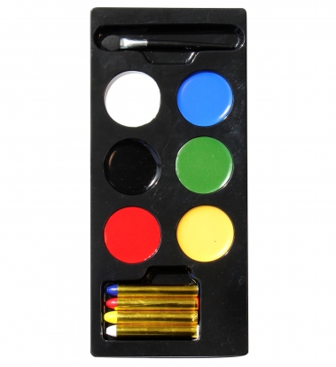 Grima palete ar krāsainiem zīmuļiem (6 krāsas)