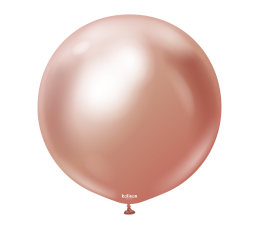Hromēts balons, spogulis rozā zelts (60 cm/Kalisan)