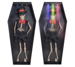 Interaktīva dekorācija "Disko skelets" (33,5 cm)
