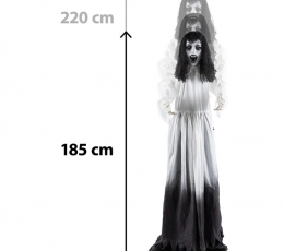 Interaktīvā dekorācija „Spoku sieviete” (185 cm) 1 Interaktīvā dekorācija „Spoku sieviete” (185 cm) 1