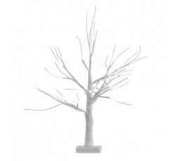 Izgaismota dekorācija "Baltais koks" (40 cm)