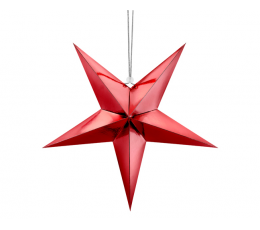 Karināma dekorācija "Zvaigznes", sarkana (45cm)