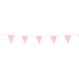 Karodziņu virtene, rozā spīdīga (6 m) 0