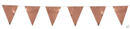 Karodziņu virtene, rozā zelta krāsa (3,6 m)