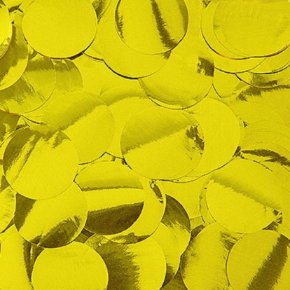 Konfeti, apaļi zeltaini (15 g)