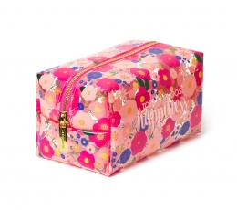 Kosmētikas somiņa "Ziedi" caurspīdīga 2