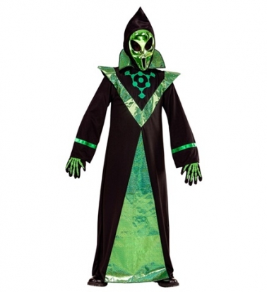 Kostīms "Zaļais citplanētietis" (11-13 gadi)