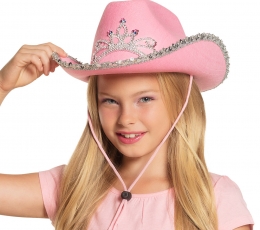 Kovboju cepure, bērnu rozā 1