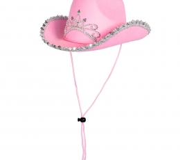 Kovboju cepure, bērnu rozā