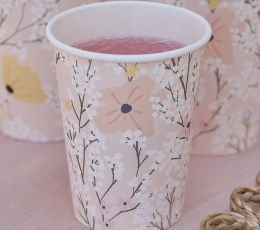 Glāzes "Rozā ziedu pļava" (8 gab./255 ml) 1