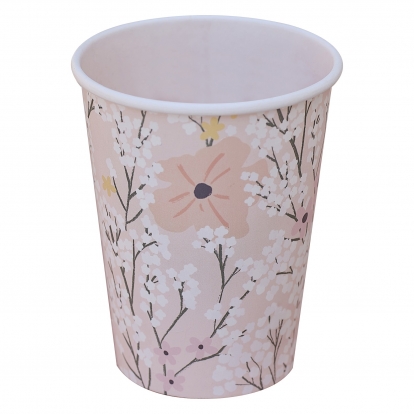Glāzes "Rozā ziedu pļava" (8 gab./255 ml)