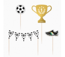 Kūkas rotājumi "Futbols" (4 gab.)