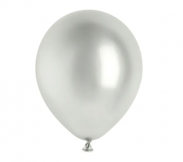 Lateksa balons "Glossy" sudraba (30 cm/PartyDeco)
