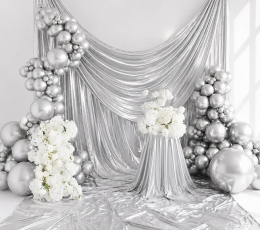 Lateksa balons "Glossy" sudraba (30 cm/PartyDeco) 1 Lateksa balons "Glossy" sudraba (30 cm/PartyDeco) 1
