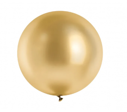 Lateksa balons "Glossy" zelta (60 cm/ PartyDeco)