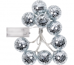 LED gaismiņu virtene "Disko bumbas" 1