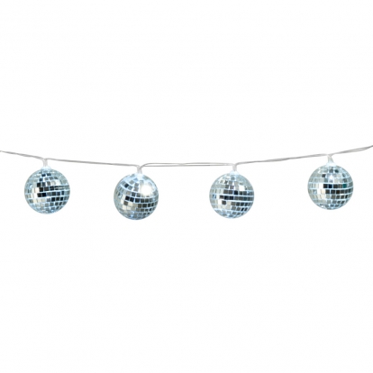 LED gaismiņu virtene "Disko bumbas"