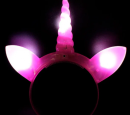 LED galvas aksesuārs "Vienradzis" 1