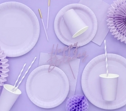 Šķīvīši ceriņkrāsas (6 gab./18 cm) 1