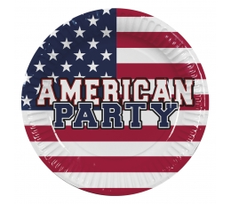 Šķīvīši "American party" (10 gab./23 cm)