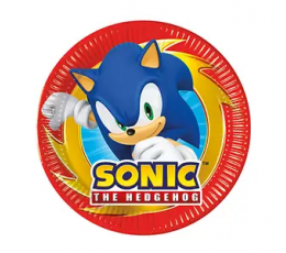 Šķīvīši "Ezis Sonic" (8 gab./20 cm)