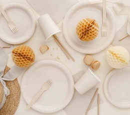 Šķīvīši, krēmkrāsas (6 gab./18 cm) 1