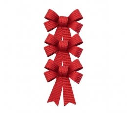 Lentes, sarkanas spīdīgas (3 gab./10x12 cm)