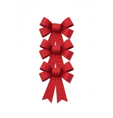 Lentes, sarkanas spīdīgas (3 gab./10x12 cm)