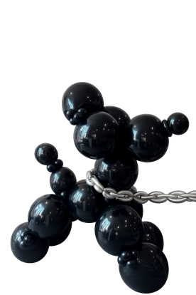 Lielizmēra balonu suns ( 1,5 x 1,7 m)