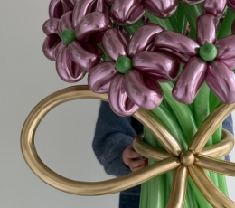 Lielizmēra balonu ziedu pušķis (20 ziedi) 0