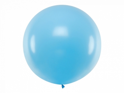 Liels balons, gaiši zils (1 m/Party Deco)