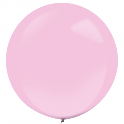 Liels balons, maigi rozā , apaļš (61 cm)