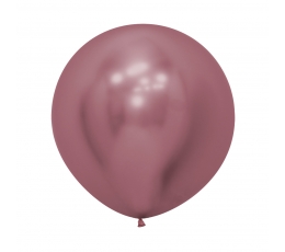 Liels balons, metalizēts rozā  (60 cm)