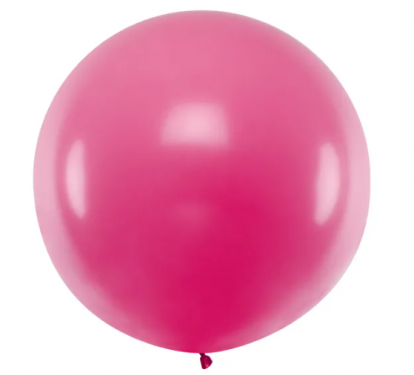 Liels balons, spilgti rozā (1 m/Party Deco)