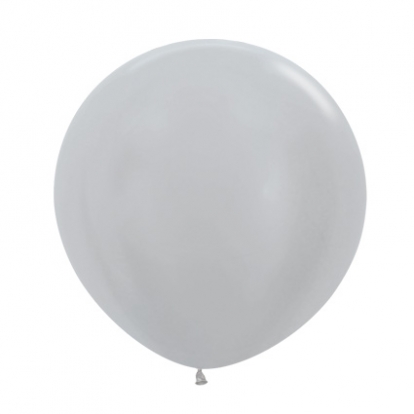 Liels balons, sudraba (60 cm)