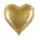 Liels folijas balons "Zelta sirds" (136x129 cm)