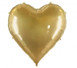 Liels folijas balons "Zelta sirds" (136x129 cm)