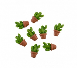 Līmējami 3D rotājumi "Kaktusi" (8 gab./ 3 cm)
