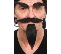 Mākslīgās ūsas, bārda, uzacis