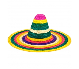 Meksikas sombrero cepure, krāsaina (50 cm)