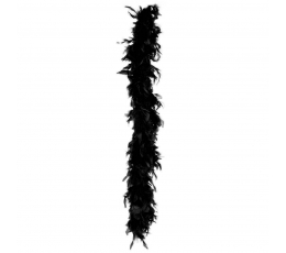 Melnā spalvu boa (180 cm / 50 g)