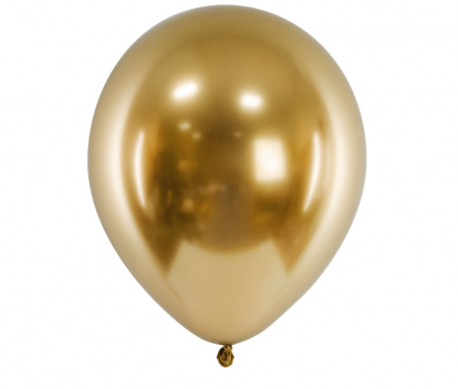 Metalizēts (chrome) balons, zelta (30 cm)