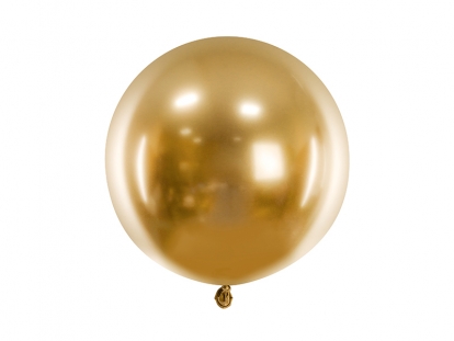 Metalizēts (chrome) balons, zelta krāsā (60 cm)