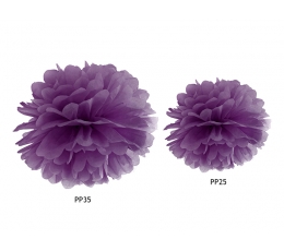 Papīra bumba, violets  (35 cm)