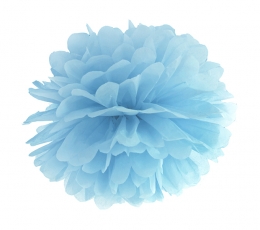 Papīra pompons, zilgans (35cm, 1 gab)